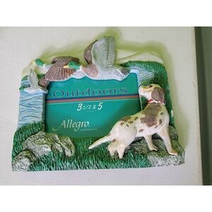 Resin Photo Frame Outdoors Allegro Picture Hunting Ducks Mallard Dog